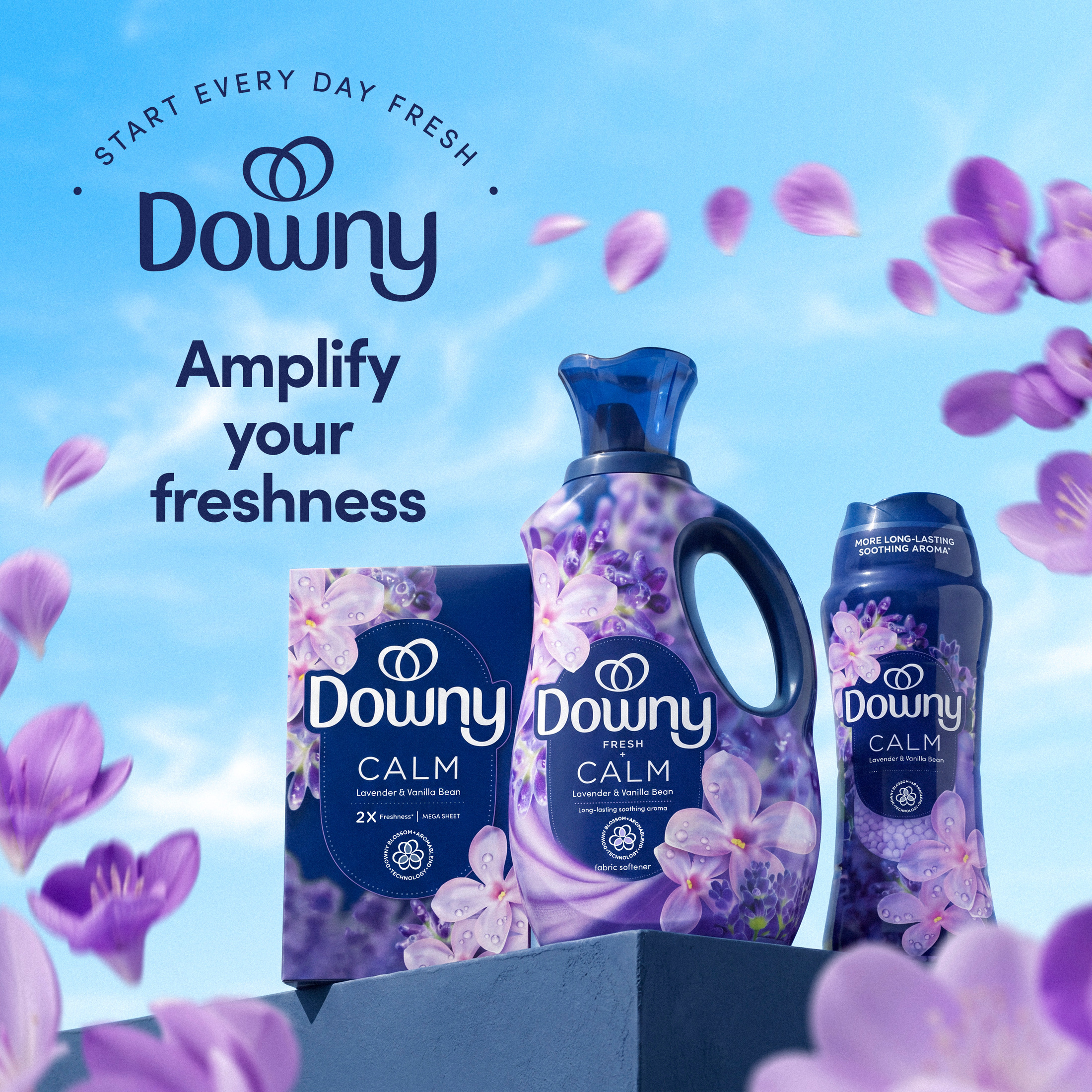 Downy Calm Mega Dryer Sheets, Lavender & Vanilla, 80 Count photo 8