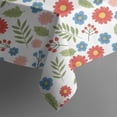 thumbnail image 5 of Pioneer Flower Floral Print Pattern Square Tablecloth, Waterproof Wipeable Spillproof Washable Table Cover for Home Kitchen Party Decor, 52"x52", 5 of 6