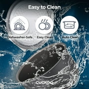 CUCKOO Micom Rice Cooker 6 Cup Uncooked / 12 Cup Cooked, Korean Fuzzy Logic Rice Cooker with Steam Tray, Versatile Food Steamer & Warmer with Non-Stick Inner Pot, Rice Maker, White (CR-0641F)