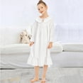 thumbnail image 2 of Generic Autumn and Winter Pure Cotton Girls' Nightdress Children's Homewear Pajamas Children's Autumn Thin Air Conditioning Clothing sleepies pajamas set for family, 2 of 9
