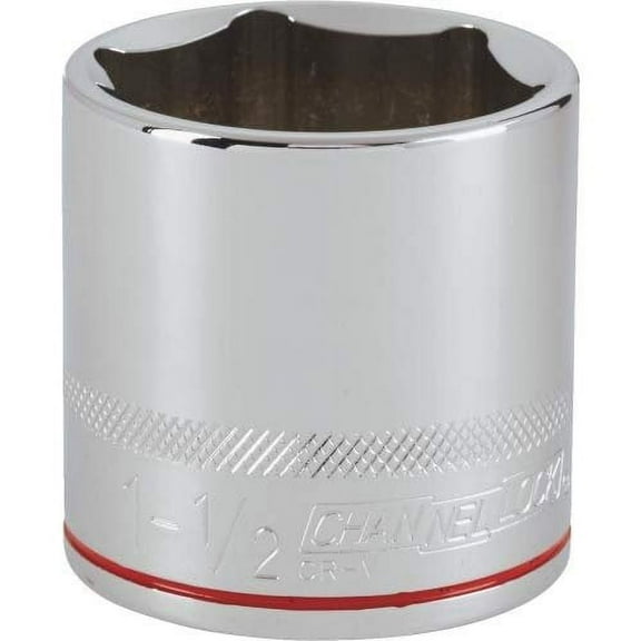 Channellock 1/2" Drive 1-1/2" 12-Point Shallow Standard Socket