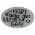 thumbnail image 2 of AngelStar 137251 A Heart at Peace Gives Life to the Body Proverb Stone, 2 of 3