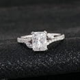 thumbnail image 2 of solitaire jewels 2.5CT Radiant Moissanite Engagement Ring For Women, 14K Rose Gold, 2 of 9