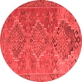 thumbnail image 1 of Ahgly Company Indoor Round Oriental Red Traditional Area Rugs, 4' Round, 1 of 4