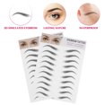thumbnail image 4 of PIXNOR 2 Feuilles 3D Cheveux Réalistes Autocollant de Transfert de Sourcils d'Imitation Imperméable pour les Femmes, 4 of 7