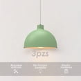 thumbnail image 3 of Ilios Innova | Paquete de 3 lámparas de techo colgantes decorativas estilo nórdico retro de 36 cm para habitaciones y salas de estar, 3 of 9