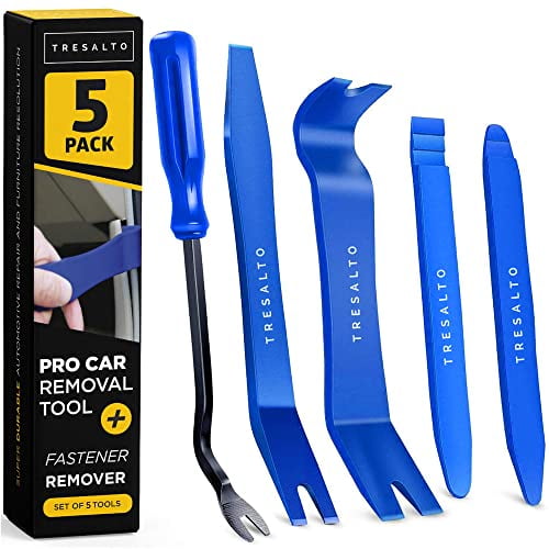 Auto Fastener Remover Tire Stones Removing Tool Poraxy Trim Removal Tool and Tire Cleaning Hook,Car Panel Door Audio Trim Pry Tool Kit