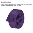 thumbnail image 4 of Uxcell Flat Nylon Webbing Strap 1 inch 4 Yards Dark Purple for Backpack, Luggage-rack, 4 of 6
