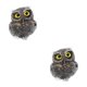 thumbnail image 1 of Estatuilla de animal de búho Moyic lleno de cristal de resina de piedra de grava natural 2piezas Tipo B, 1 of 1