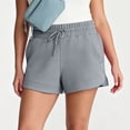 thumbnail image 7 of Guluxicc Women's Athletic Shorts with Pockets Elastic Waist Drawstring Running Short Trousers for Everyday Gym Workout, 7 of 7