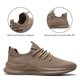 thumbnail image 4 of Zapatillas de tenis sin cordones XKOWUO para mujer, color marrón, 4 of 6
