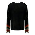 thumbnail image 3 of Cardigan For Women Bohemian Crochet Long Sleeve Lace Knit Sweater Handmade Ethnic Rainbow Open Front Top Lightweight Cardigans, 3 of 3