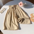 thumbnail image 5 of Whouriu Girls Wide Leg Cropped Pants Summer Breathable High Elastic Waist Capris, Sizes 2-14, 5 of 5
