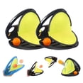 thumbnail image 1 of Meileang Catch And Throw Ball Game Outdoor Toss And Catch Ball Set with 2 Launchers And 4 Balls Beach Pool Yard Paddle Ball Set for Family Fun, 1 of 8