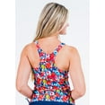 thumbnail image 5 of Calypsa Women's and Women's Plus Tankini Maya Swim Top with Removable Cups, 5 of 10