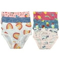 thumbnail image 4 of B&Q Soft and Stylish Cotton Briefs for Toddler Little Girls - 6-Pack Assortment - Sizes 2T to 7T, 4 of 6