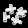 thumbnail image 4 of Indoor Water Pipes Stereoscopic 20mm 25mm 32mm 50mm Connector PVC Pipe Connector Water Pipe 20MM 6 WAY, 4 of 8