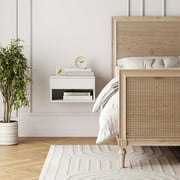 Nathan James Jackson Floating Side Table, White