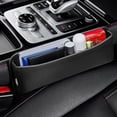 thumbnail image 3 of 2 Pack Car Seat Gap Filler Organizer for Lexus NX, RX, UX, RC Premium Leather Auto Seat Storage Box Car Console Side Pocket Accessories Red Style, 3 of 6