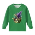 thumbnail image 5 of gdxvjhbj Pyjama Fille Ensemble à Manches Longues Boutique Pyjama Fille Garçon Ensemble à Col Pyjama à Manches Longues 2T 3T (Vert,2-3 Ans), 5 of 5