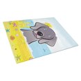thumbnail image 1 of Tabla de cortar de vidrio grande multicolor Caroline's Treasures BB2099LCB Weimaraner Summer Beach, 1 of 1