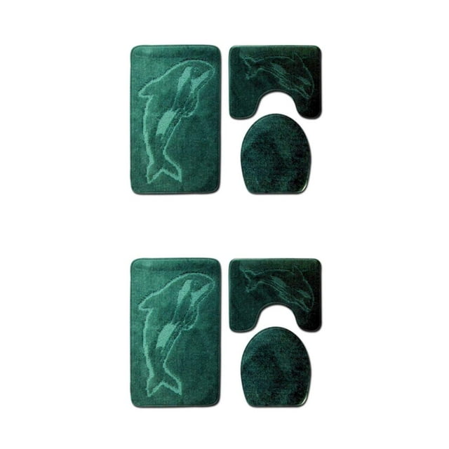 Guardoinrt 3pcs/set Stylish And Comfortable Bath Mat For Chic Bathroom Decor Easy PJ210917-A010 2Set
