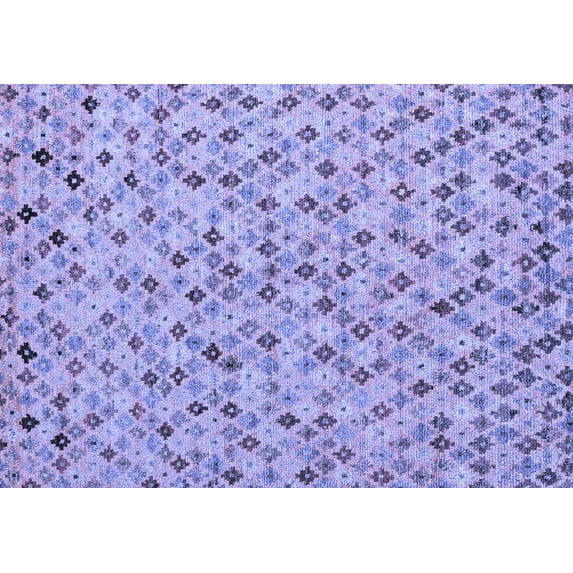 Ahgly Company Indoor Rectangle Abstract Blue Modern Area Rugs, 7' x 10'