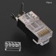 thumbnail image 2 of 10 Pcs Shielded RJ45 8P8C CAT7 30GIP Communication Network Server Connectors Ethernet Cable RJ45, 2 of 4