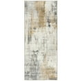 thumbnail image 4 of ReaLife Rugs Machine Washable Area Rug Runner - Living Room Bedroom Bathroom Kitchen Entryway Office - Padded Low Pile Stain Resistant Premium - Modern Abstract Contemporary - Quinn - Beige 2'6" x 6', 4 of 10