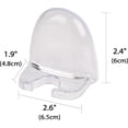 thumbnail image 4 of 2 Pack Razor Holder for Shower Wall, Self Adhesive Razor Hanger Hooks, Waterproof Shaver Holder for Bathroom Kitchen, Multi-Purpose Plastic Hook for Loofah Towel (Clear), 4 of 6
