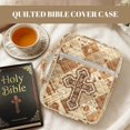 thumbnail image 6 of TSOVTHRID Cross Floral Spliced Print Church Bible Bag for Women Men, Bible Book Cover with Pen Slot, Multi-Functional Carrying Book Case for Christian Gift, 6 of 7