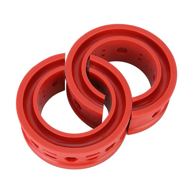 Car Shock Buffer, Practical Coil Spring Buffer Cushion Red Professional 2Pcs For Auto Maintenance Tool For Enhance Driving Stability