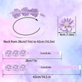 thumbnail image 5 of Mdesiwst Pet Collar Adjustable Pet Neck Strap Flower Decor Cat Dog Collar Pet Supplies, 5 of 7