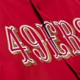thumbnail image 3 of Men's Mitchell & Ness Scarlet San Francisco 49ers Coaches Full-Snap Hooded Windbreaker Jacket, 3 of 4