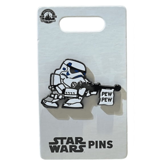 Disney Parks Star Wars Storm Trooper Pew Pew Pin New with Card