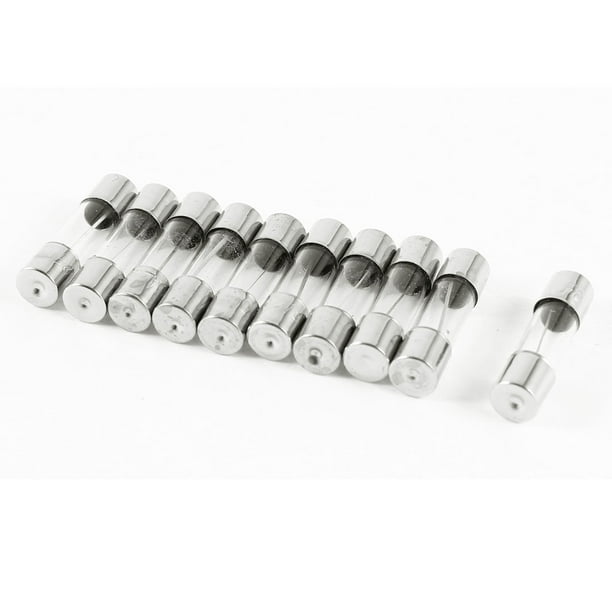 10 Piezas de Fusibles de Tubo de Vidrio de Tipo Rápido 5x20mm 250V 8A