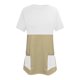 thumbnail image 4 of Gibobby Blusas Para Mujer Elegantes Blusa holgada de cuello redondo con bloqueo de color informal de verano para mujer, blusa de manga corta con bolsillos（D， M), 4 of 5