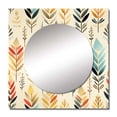 thumbnail image 2 of Designart "Bohemian Ivory Touch" 0 Square Mirror For Wall Decor - Large Beige Square Mirror Printed Wall Decor - Glam Square Living Room Mirror, 2 of 5