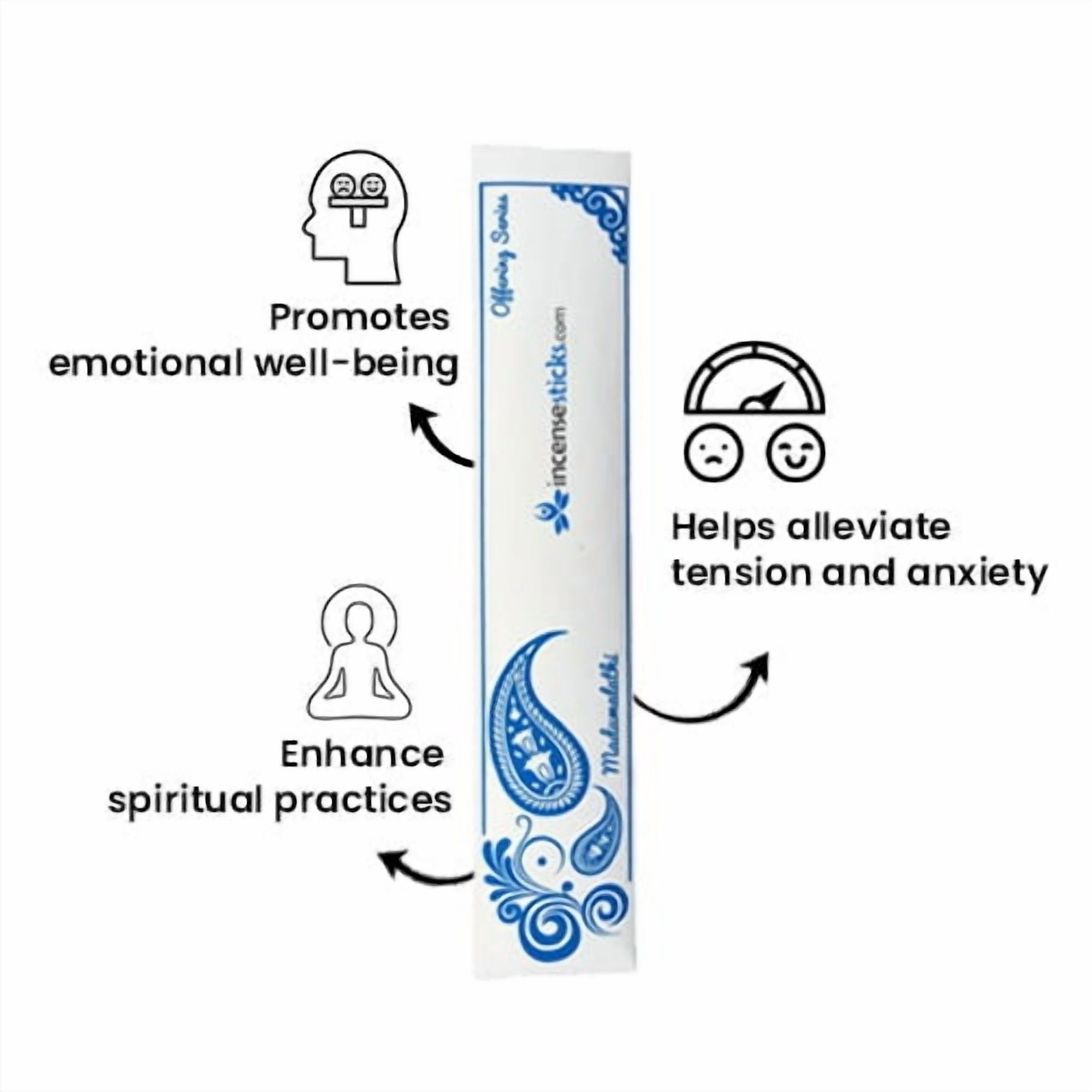 Madhumalti Incense Sticks 10" - 10 Packs, 20 Sticks per Pack - Sweet Romantic Aroma