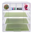 thumbnail image 2 of Innovative Storage Designs Desktop Organizer, 6 Compartments, Clear, 2 of 7