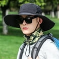 thumbnail image 2 of Unisex Packable Bucket Hat Quick-Dry Sun Protection Outdoor Cap for Hiking Camping and Travel Black One Size, 2 of 3