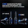 thumbnail image 4 of toolant Impact Torx Bit Socket Set 8pcs(T30-T70),1/2" S2 Steel Air Drive Star Sockets, High Impact Bits,Professional Mechanic & Automotive Repair Soc, 4 of 6