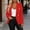 Red, variant on IUYRTFE Women Lapel Collar Double Breasted Blazer Slim Fit Casual Suit Jacket for Office Daily Wear