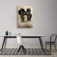 thumbnail image 2 of African American Wall Art Black King And Queen Canvas Print Painting Picture Artwork Black Girl Inspirational Quotes Wall Decor For Living Room Bedroom Office Home Decor Framed Ready To Hang 12x18Inch, 2 of 6