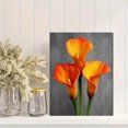 thumbnail image 2 of Orange Calla Lily Canvas Wall Art, Elegant Modern Floral Print, Home Wall Decor, 2 of 8