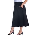 thumbnail image 5 of Plus Size Foldover A Line Pocket Maxi Skirt, 5 of 11