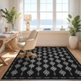 thumbnail image 3 of Design&I 2'x3' Washable Accent Rug Serpent With Scaled Reptile Tile Layout Snake Animal Vintage Playful Expressive for Kitchen, Pet Station, Friendly & Non-Slip Built-In Grip, 3 of 7
