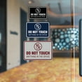 thumbnail image 2 of Signs ByLITA Classic Framed Do Not Touch Anything in the Office Durable ABS Plastic Laser Engraved Easy Installation | Office Sign (Navy Blue / White) - Medium, 2 of 7