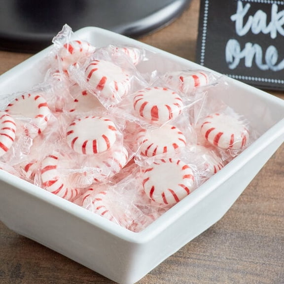 8 Pack - Peppermint Starlite Mints Individually Wrapped 3 lb. Bag each
