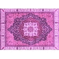 thumbnail image 1 of Ahgly Company Indoor Rectangle Abstract Purple Modern Area Rugs, 2' x 4', 1 of 4